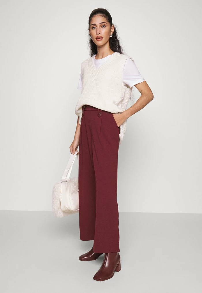 ONLY Petite ONLSANIA - Trousers - Port Royale 6 ONLY Petite ONLSANIA - Trousers - Port Royale - Image 4