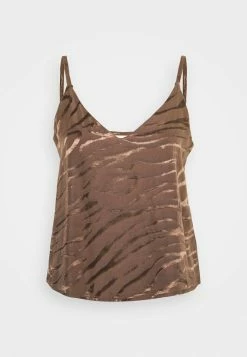 ONLY Petite ONLBELLA SLIP - Top - Brown -ONLY Petite store be282df81e51486491d94413e9512869