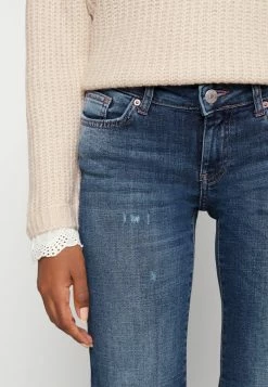 ONLY Petite ONLTIGER LOW WAIST WIDE FLARED - Bootcut Jeans - Dark Blue Denim -ONLY Petite store be29c2226ad247f1ab053b6e200f1f8c