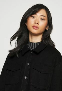 ONLY Petite ONLMACI SHACKET - Summer Jacket - Black -ONLY Petite store be69b652a1b149ef90612fc9bff80f5a