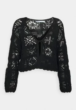 ONLY Petite ONLBEACH LIFE O NECK - Cardigan - Black -ONLY Petite store bf8b4a477d144cf28f1134387f6c2f9e