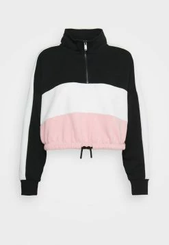 ONLY Petite ONLMAGGI CROPPED HIGHNECK ZIP - Sweatshirt - Cloud Dancer/silver Pink -ONLY Petite store c0b5728dad724ff3bccee01fe3650152