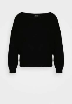 ONLY Petite ONLPOPTESSA BOATNECK - Jumper - Black -ONLY Petite store c108f011857348849335a5d8370ca931