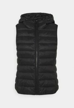 ONLY Petite ONLTAHOE HOOD JACKET - Waistcoat - Black