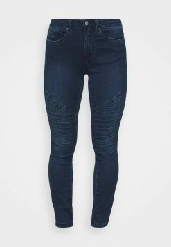 ONLY Petite ONLROYAL BIKER - Jeans Skinny Fit - Dark Blue Denim -ONLY Petite store c120728c6fd347299dff092559183d1c