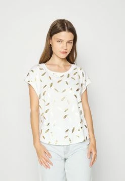ONLY Petite ONLFEATHER - Print T-shirt - White