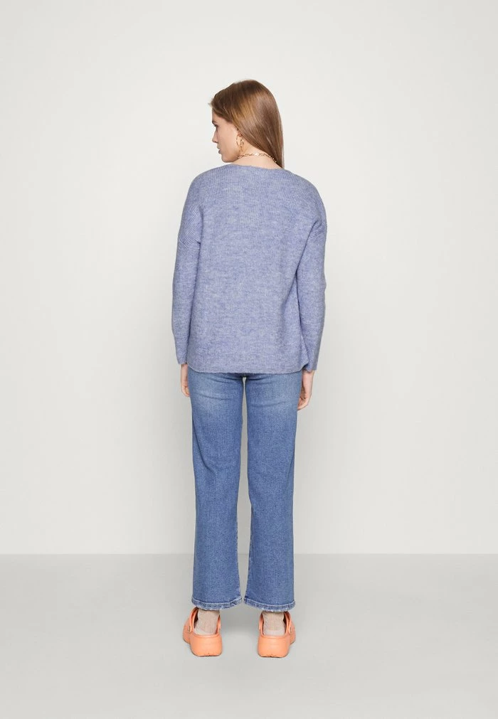 ONLY Petite ONLCAMILLA V NECK - Jumper - Skyway Melange 5 ONLY Petite ONLCAMILLA V NECK - Jumper - Skyway Melange - Image 3