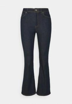 ONLY Petite ONLWAUW LIFE FLARED RINSE - Bootcut Jeans - Dark Blue Denim -ONLY Petite store c45811263d3e43979b78a3fc88ad827c