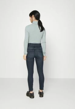 ONLY Petite ONLHUSH LIFE MID PAPERBAG - Jeans Skinny Fit - Blue Black Denim -ONLY Petite store c5551a13505a43a2922490f28e2aff6a