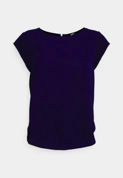 ONLY Petite ONLVIC SOLID - Basic T-shirt - Evening Blue