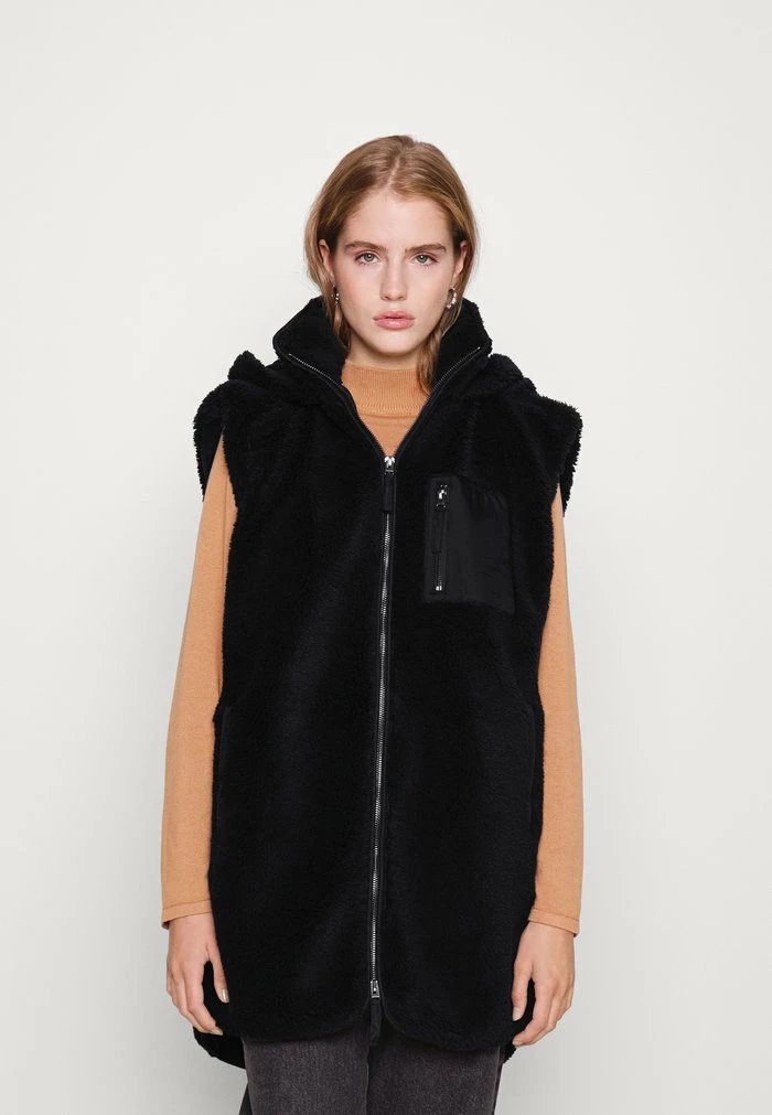 ONLY Petite ONLSASCHA TEDDY - Waistcoat - Black 3 ONLY Petite ONLSASCHA TEDDY - Waistcoat - Black