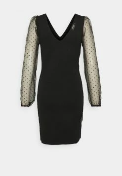 ONLY Petite ONLPATSY V-NECK DRESS - Cocktail Dress / Party Dress - Black -ONLY Petite store c5a2f44b0e6843a9be01617e193723bf