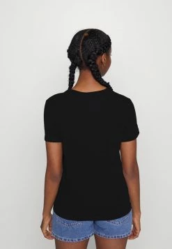 ONLY Petite ONLKITA FEATHER BOX - Print T-shirt - Black -ONLY Petite store c661293aee3f4bfd83eb3316d8f3c086