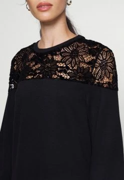 ONLY Petite ONLCATALINA O-NECKPLAIN DRESS - Day Dress - Black -ONLY Petite store c84bee60d1a44e2da8d84159a970c846