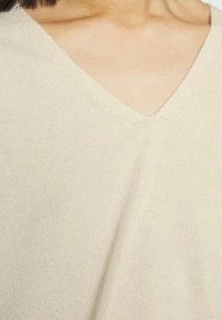 ONLY Petite ONLAMALIA V NECK - Jumper - Pumice Stone -ONLY Petite store c84ca9edbd9e4857a89015c23611d444