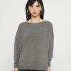 ONLY Petite ONLAMALIA BOATNECK - Jumper - Grey Melange -ONLY Petite store c96d7fba69794dfda87c9652b2bfa485