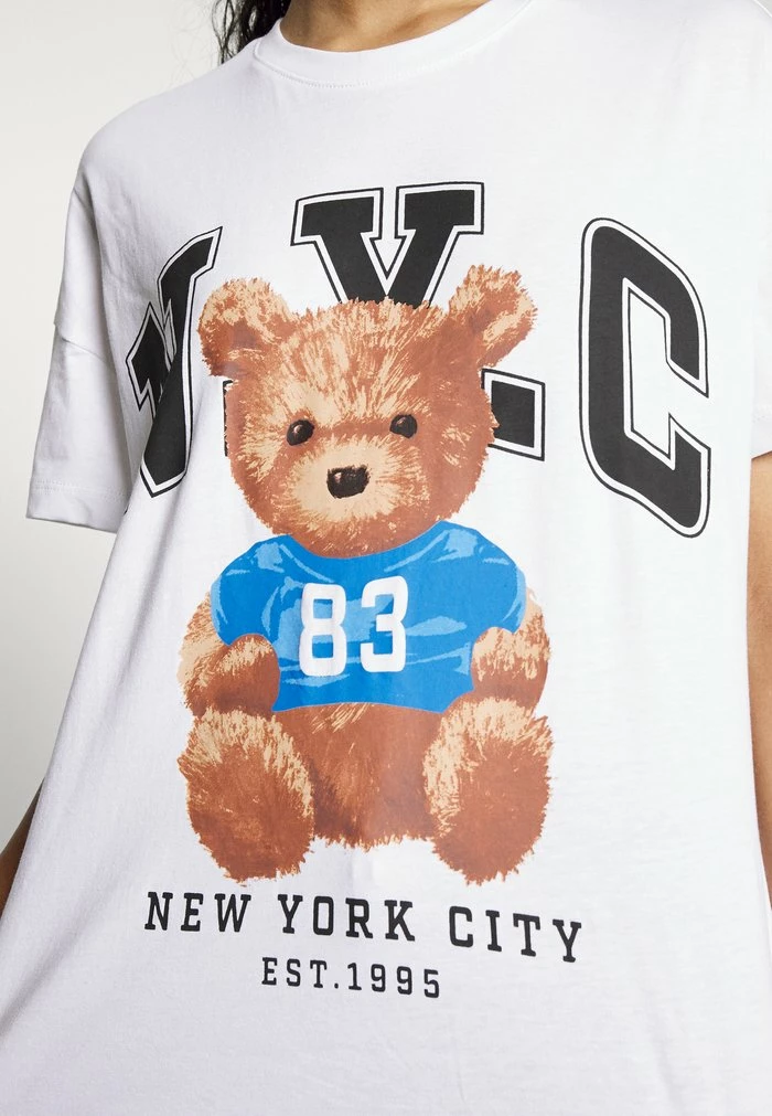 ONLY Petite ONLBEAR OVERSIZE - Print T-shirt - Bright White 8 ONLY Petite ONLBEAR OVERSIZE - Print T-shirt - Bright White - Image 6