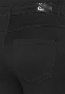 ONLY Petite ONLROYAL LIFE PAPERBAG - Jeans Skinny Fit - Black -ONLY Petite store ca6ea0aff85d4ff5a3130263c9c77837