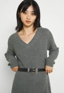 ONLY Petite ONLMELTON LIFE DRESS - Jumper Dress - Medium Grey Melange -ONLY Petite store cb921e13532849a9b1d49ab2c0e6f8a2