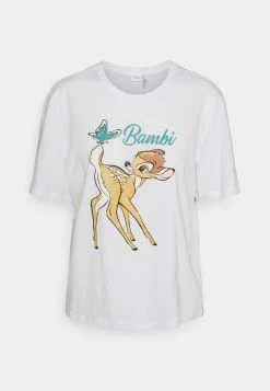 ONLY Petite ONLDISNEY LIFE BOXY BAMBI - Print T-shirt - Bright White