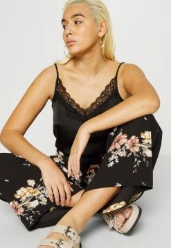 ONLY Petite ONLNOVA LUX ALBA PALAZZO PANT - Trousers - Black -ONLY Petite store cbfa09545c024f2a9726c0b90210ce3e