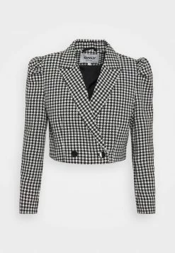 ONLY Petite ONLNADINA PUFF SHORT - Summer Jacket - Cloud Dancer/black -ONLY Petite store cecc6a9b2cc64424896bb4f5a1a64400