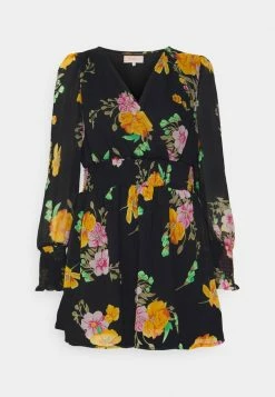 ONLY Petite ONLABA ISABELLLA SMOCK - Day Dress - Black -ONLY Petite store cf05f4d08559451faf6a418eb658ea8f