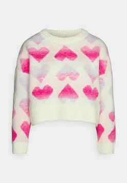 ONLY Petite ONLAIDA HEART - Jumper - Cloud Dancer/viola/pink Flambe/strawberry Moon 10 ONLY Petite ONLAIDA HEART - Jumper - Cloud Dancer/viola/pink Flambe/strawberry Moon -ONLY Petite store d126db26987341da94e945227a717471