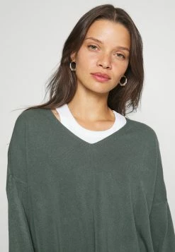ONLY Petite ONLAMALIA V NECK - Jumper - Balsam Green -ONLY Petite store d252f5455b4748198da22160541f4640