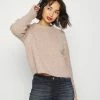 ONLY Petite ONLCELINA LIFE - Jumper - Oatmeal -ONLY Petite store d3d4b0832fa245d882aa2c28f8c21fbe