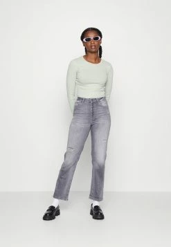 ONLY Petite ONLEVELINA - Straight Leg Jeans - Grey Denim -ONLY Petite store d466e8ffc1f64a7fa18d701f693b79fb