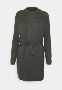 ONLY Petite ONLLEVA BELT DRESS - Jumper Dress - Dark Grey -ONLY Petite store d565bc4751254072aca10ceeadf48530