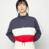 ONLY Petite ONLMAGGI CROPPED HIGHNECK ZIP - Sweatshirt - Cloud Dancer/urban Red -ONLY Petite store d64c78c58ef94cedb657ce9fe136d5c0