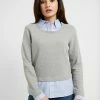ONLY Petite ONLFFALLY O-NECK - Sweatshirt - Medium Grey Melange -ONLY Petite store d6b9259edcc4491eb580f67021d27d66