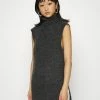 ONLY Petite ONLCORA LONG ROLLNECK VEST - Jumper - Dark Grey Melange -ONLY Petite store d72f9a53f54d49908710699899417d35