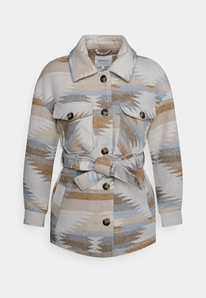 ONLY Petite ONLFRIDA SHACKET - Classic Coat - Dusty Blue 3 ONLY Petite ONLFRIDA SHACKET - Classic Coat - Dusty Blue