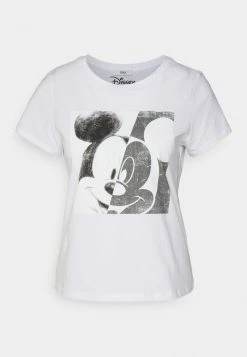 ONLY Petite ONLMICKEY SPLIT FACE - Print T-shirt - White -ONLY Petite store d85d3e1b4062497aa630752bd9823766
