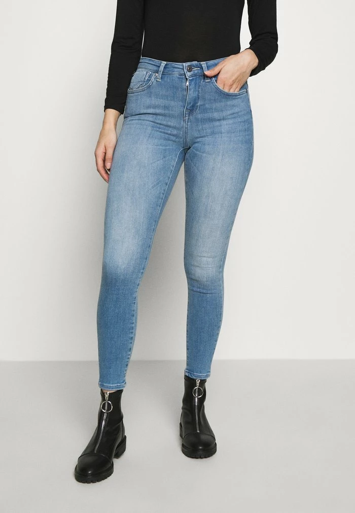 ONLY Petite ONLPOWER MID PUSH UP - Jeans Skinny Fit - Light Blue Denim 3 ONLY Petite ONLPOWER MID PUSH UP - Jeans Skinny Fit - Light Blue Denim