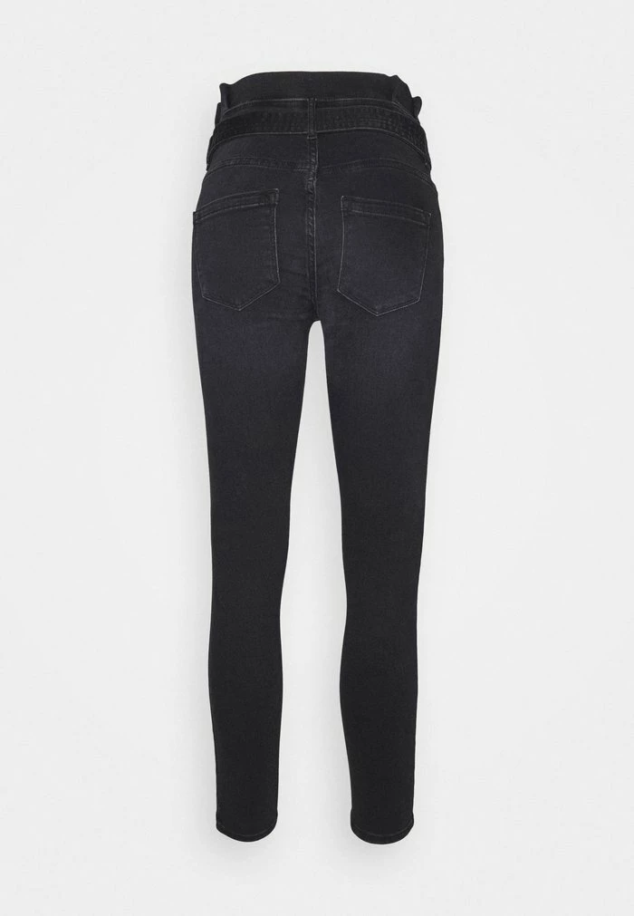 ONLY Petite ONLHUSH LIFE PAPERBAG - Jeans Skinny Fit - Black 4 ONLY Petite ONLHUSH LIFE PAPERBAG - Jeans Skinny Fit - Black - Image 2