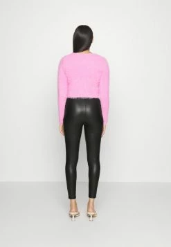 ONLY Petite ONLCOOL COATED PETITE - Leggings - Trousers - Black -ONLY Petite store d979283e79ea420b9d221b401f977c87