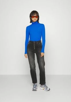 Alternative view of ONLY Petite ONLEVELINA - Straight Leg Jeans - Black Denim