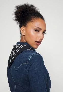 ONLY Petite ONLRIKA STRETCH DRESS - Day Dress - Dark Blue Denim -ONLY Petite store e080ad13e1c743baa6e9e8e83749e407