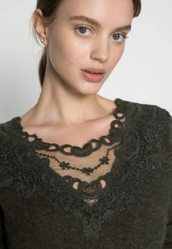 ONLY Petite ONLISOLDE STAY PULL - Jumper - Forest Night Melange -ONLY Petite store e2ac6fbc32df419d81de05b04f537bf5