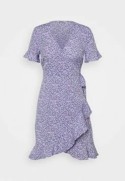 ONLY Petite ONLOLIVIA WRAP DRESS - Day Dress - Chinese Violet