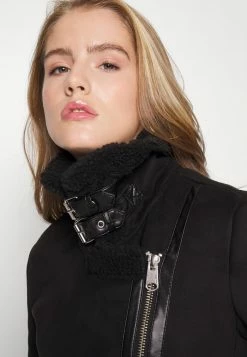 ONLY Petite ONLDIANA AVIATOR JACKET - Winter Jacket - Black -ONLY Petite store e387f5ac06f849a581131b3c69e934cf