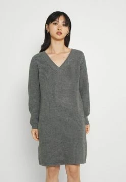 ONLY Petite ONLMELTON LIFE DRESS - Jumper Dress - Medium Grey Melange
