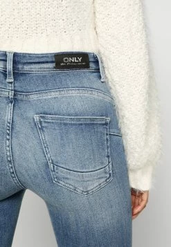 ONLY Petite ONLPOWER MID PUSH UP PETIT - Jeans Skinny Fit - Medium Blue Denim -ONLY Petite store e5914cac1fc34f10b7b24d80029be024