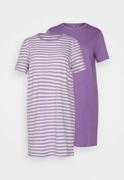 ONLY Petite ONLMAY LIFE JUNE DRESS 2 PACK - Jersey Dress - Chalk Violet