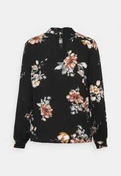 ONLY Petite ONLNOVA LIFE SMOCK - Long Sleeved Top - Black -ONLY Petite store e6fd83b05ab6495b867bef0ee4daeb47