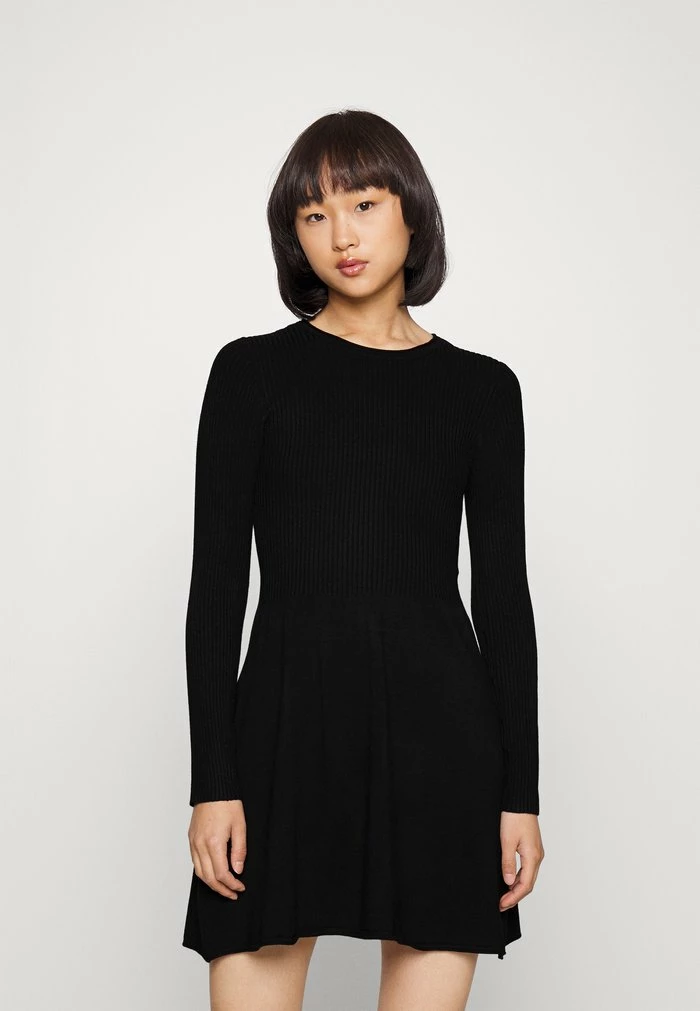 ONLY Petite ONLALMA NECK DRESS - Jumper Dress - Black 3 ONLY Petite ONLALMA NECK DRESS - Jumper Dress - Black